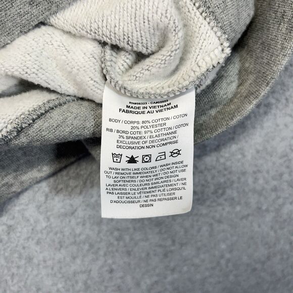 Nike Crop Crewneck Women’s Medium Gray Multicolor Embroidered Swoosh BV2800-063 - Picture 5 of 9